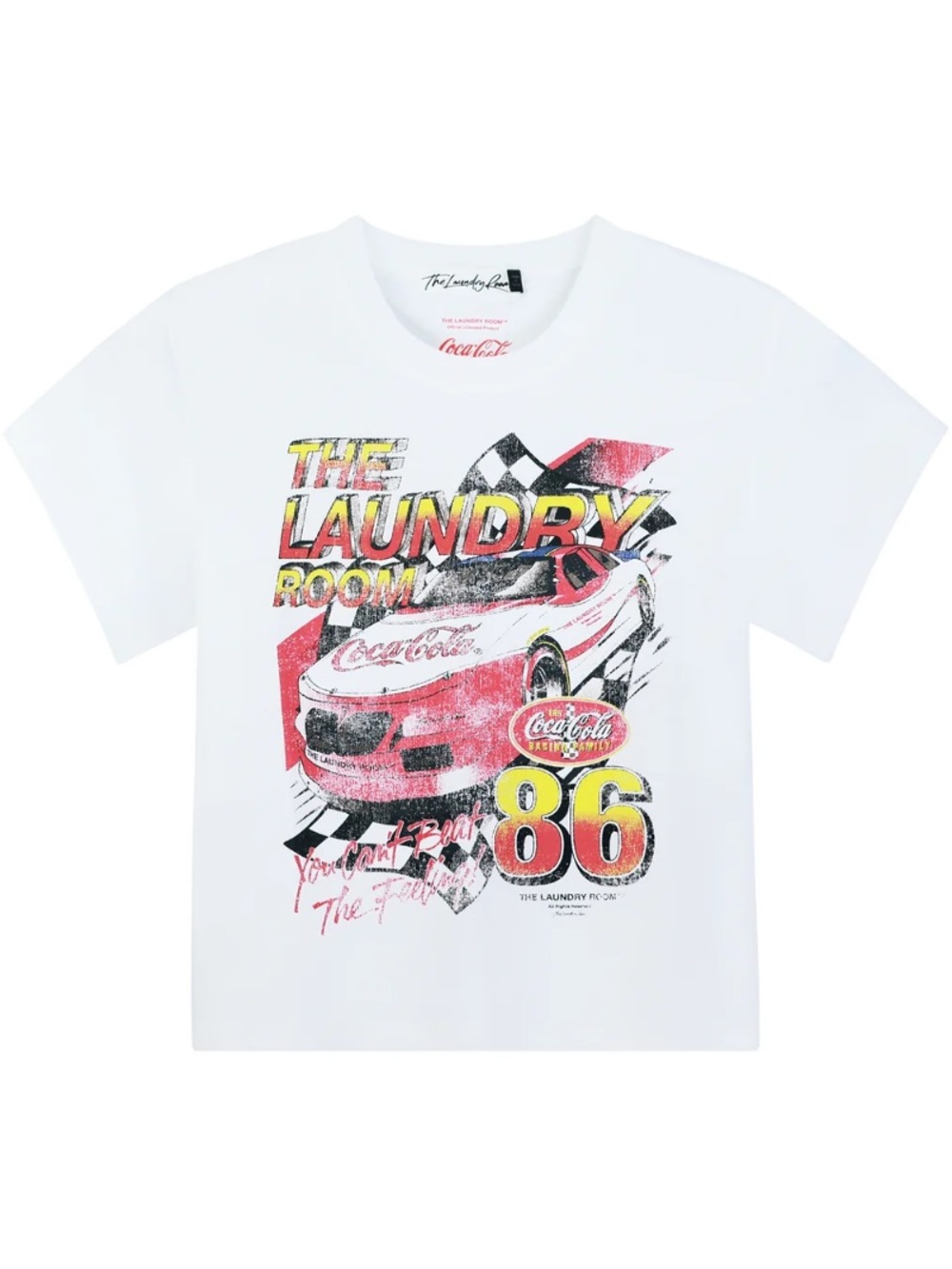 The Laundry Room x Coca-Cola White Graphic Tee